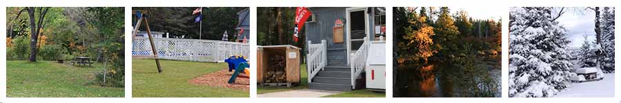 Tarry Ho Campground and Cabins in all seasons.